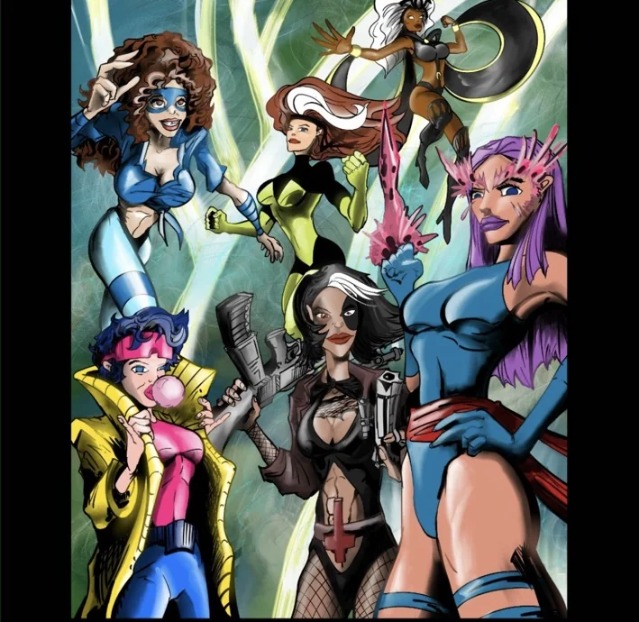 X-Women artwork by TJ Blamire