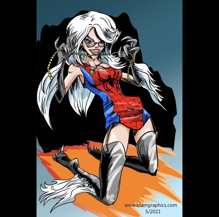 Black Cat artwork by TJ Blamire