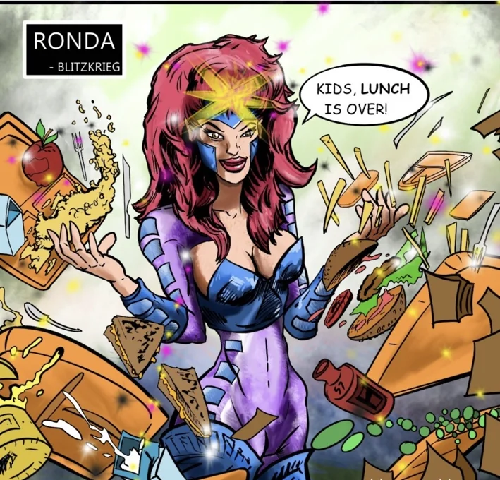 Ronda — Blitzkrieg artwork by TJ Blamire