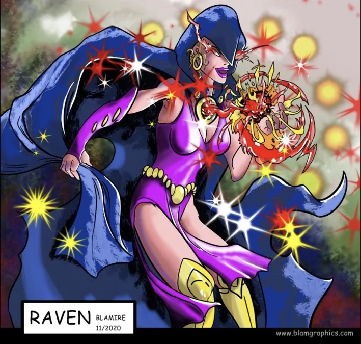 Raven artwork by TJ Blamire