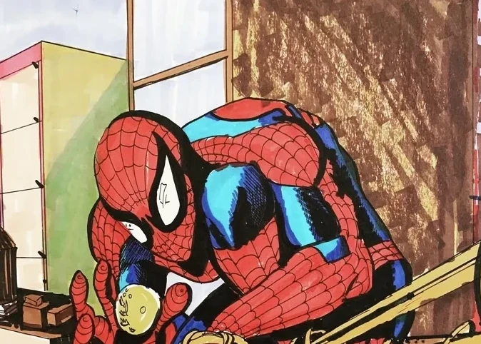 Spider-Man Illustration artwork by TJ Blamire