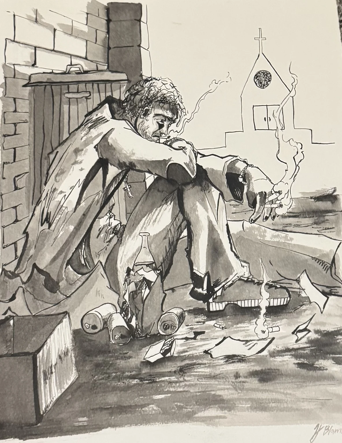 Ink Illustration II by TJ Blamire